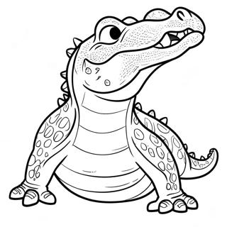 Crocodile Coloring Page 23613-21627