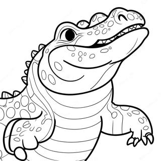 Crocodile Coloring Page 23613-21628