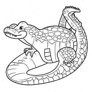 Crocodile Coloring Page 23613-21797