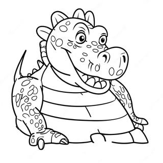 Crocodile Coloring Page 23613-21798