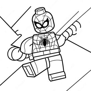 Lego Spiderman Coloring Page 2361-1930