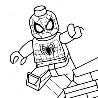 Lego Spiderman Coloring Page 2361-1931