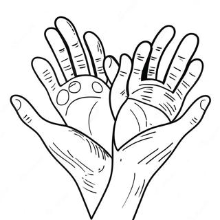 Colorful Hands And Feet Coloring Page 23624-21640