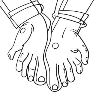 Colorful Hands And Feet Coloring Page 23624-21811