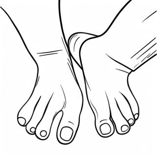 Colorful Hands And Feet Coloring Page 23624 21812