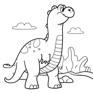 Brontosaurus Coloring Page 23633-21816