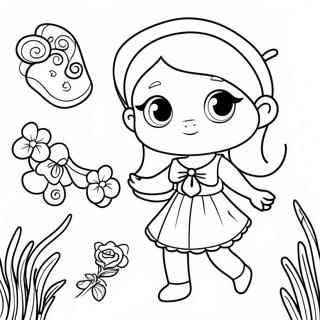 Little Charmers Lavender Coloring Page 23653-21832