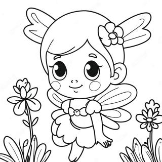 Cute Little Charmers Lavender Fairy Coloring Page 23654-21835