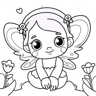 Cute Little Charmers Lavender Fairy Coloring Page 23654-21836