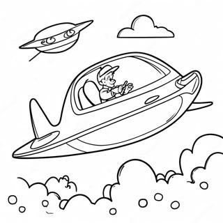 George Jetson Flying Car Coloring Page 23674-21849