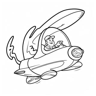 George Jetson Flying Car Coloring Page 23674-21850