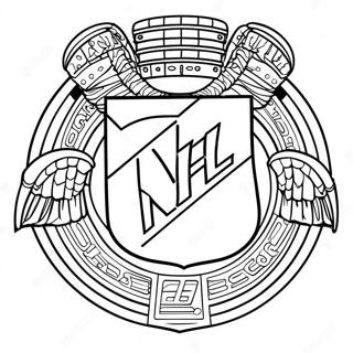 Nhl Logo Coloring Page 23683-21855