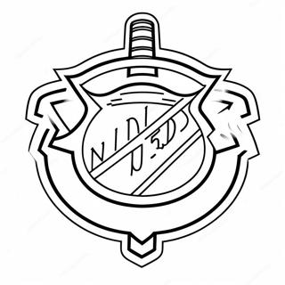 Nhl Logo Coloring Page 23683-21856