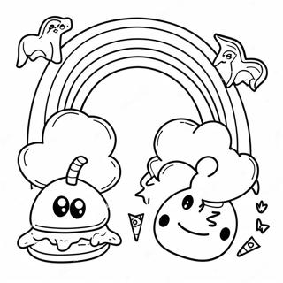 Colorful Rainbow Friends Lookies Coloring Page 23694-21865