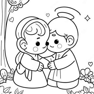 Love Precious Moments Coloring Page 23703-21870