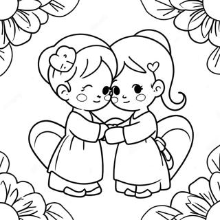 Love Precious Moments Coloring Page 23703-21872