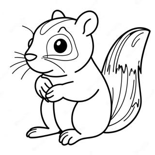 Chipmunk Coloring Page 23763-21920