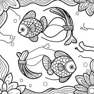 One Fish Two Fish Coloring Page 23773-21926