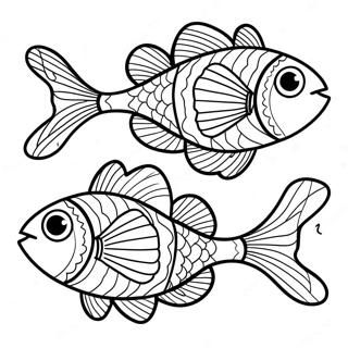 One Fish Two Fish Coloring Page 23773-21928