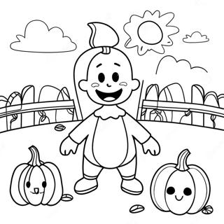 Preschool Pumpkin Patch Coloring Page 23793-21943