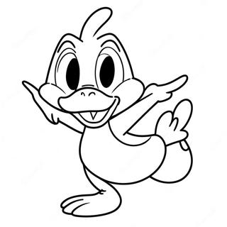 Daffy Duck In A Silly Pose Coloring Page 23814-21961