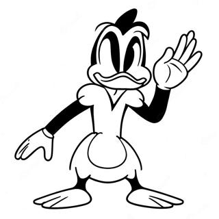 Daffy Duck In A Silly Pose Coloring Page 23814-21962