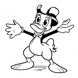 Daffy Duck In A Silly Pose Coloring Page 23814-21963