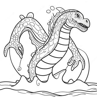 Ferocious Sea Monster Coloring Page 23834-21980