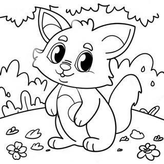 Cute Forest Animals Environmental Coloring Page 23844-21986