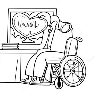 Disability Awareness Coloring Page 23863-21999