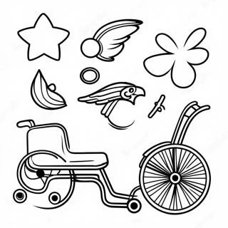 Colorful Disability Awareness Symbols Coloring Page 23864-22001