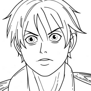 Eren Yeager Coloring Page 23883-22014