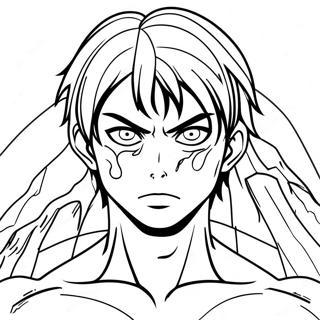 Eren Yeager In Titan Form Coloring Page 23884-22017