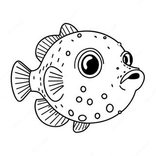 Puffer Fish Coloring Page 23903-22030