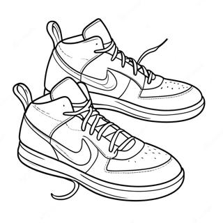 Basketball Shoe Coloring Pages