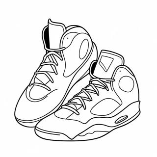 Basketball Shoe Coloring Page 23913-22039