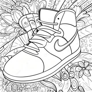 Basketball Shoe Coloring Page 23913-22040