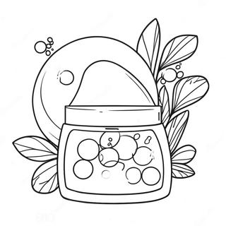 Bubble Skincare Products Coloring Page 2391-1955