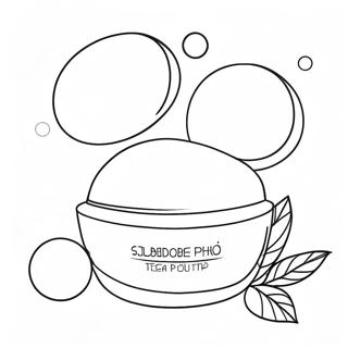 Bubble Skincare Products Coloring Page 2391-1956