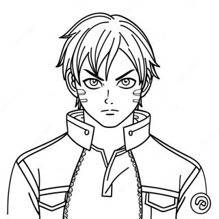 Todoroki Coloring Page 23923-22047