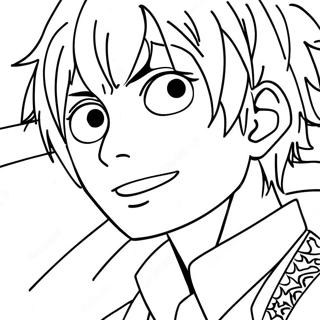 Todoroki In Action Coloring Page 23924-22050