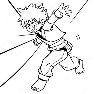 Todoroki In Action Coloring Page 23924-22052