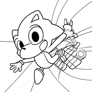 Sonic Spiderman Coloring Pages