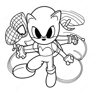 Sonic Spiderman Coloring Page 23933-22055