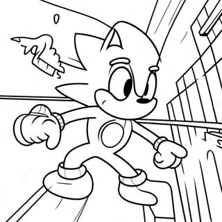 Sonic Spiderman In Action Coloring Page 23934-22058