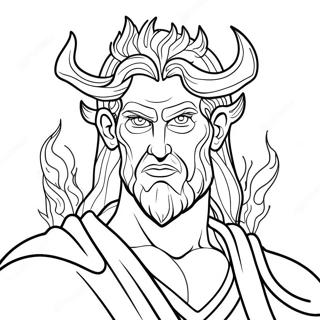 Hades With Flames Coloring Page 23944-22066