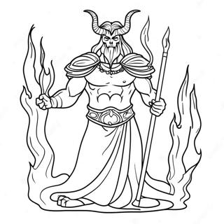 Hades With Flames Coloring Page 23944-22067