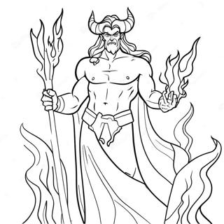 Hades With Flames Coloring Page 23944-22068