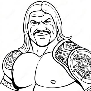 Wwe Wrestler In Colorful Costume Coloring Page 23954-22073