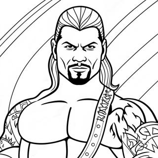 Wwe Wrestler In Colorful Costume Coloring Page 23954-22075